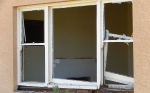 Broken Window Frame